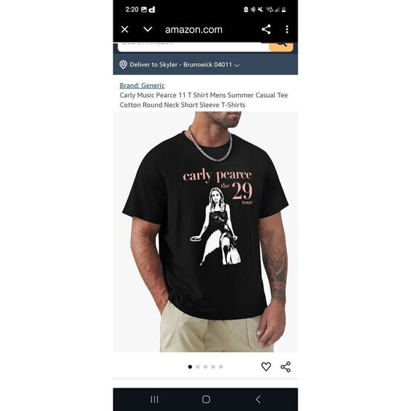 Carly Pearce the 29 tour band tee short sleeved 100% cotton grunge alternative - Picture 1 of 8